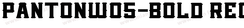 PantonW05-Bold Regul字体转换
